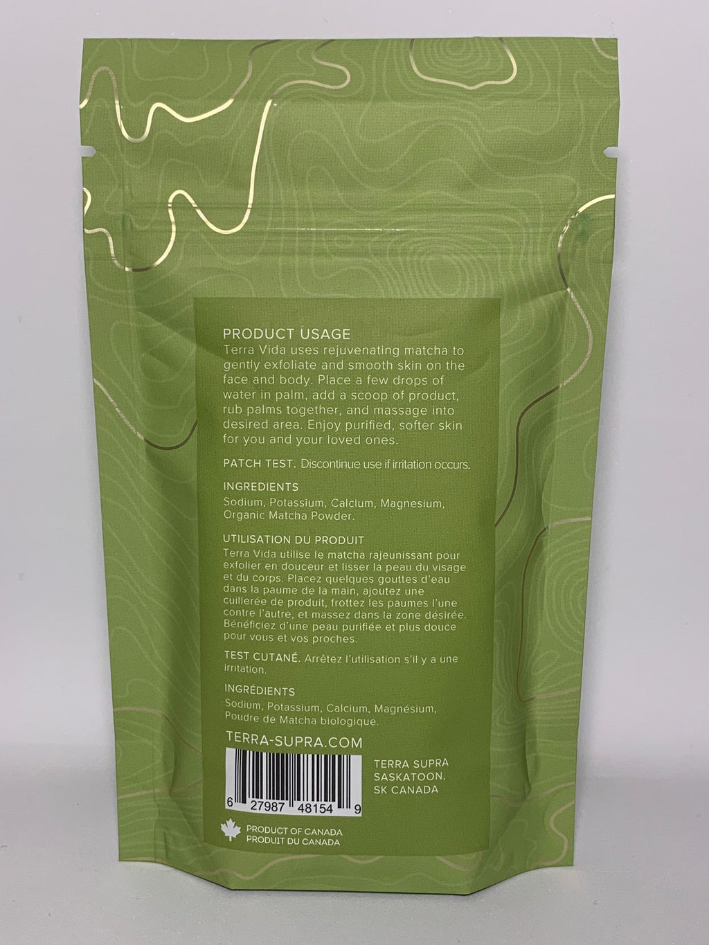 Terra Vida Matcha Clay Salt Exfoliant - 150g