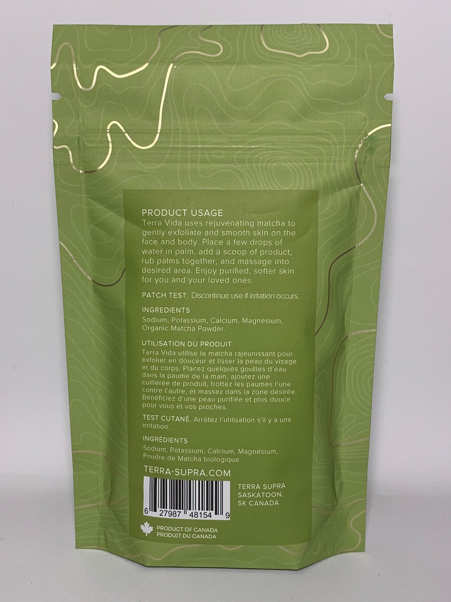 Terra Vida Matcha Clay Salt Exfoliant - 150g